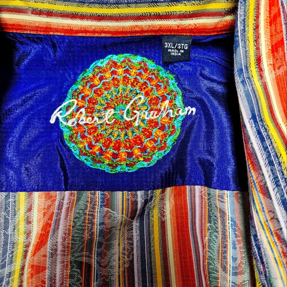 Like New. Robert Graham  long sleeve men shirt